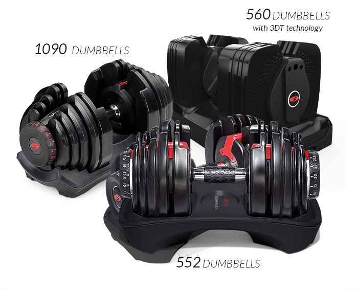 bowflex selecttech dumbbells compare