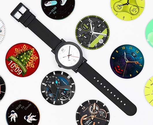 TicWatch E changeable watch face