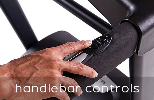 Xterra TR300 treadmill handlebar controls