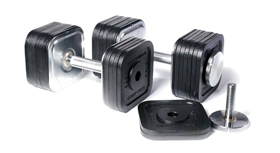 Ironmaster Adjustable Dumbbell Appearance and Size