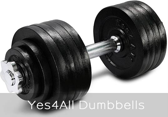 Yes4All adjustable dumbbells simpler design