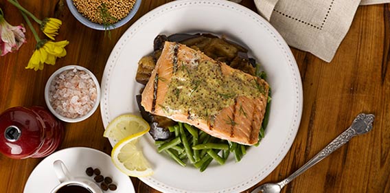 Bistro MD Salmon with Dill mustard sauce