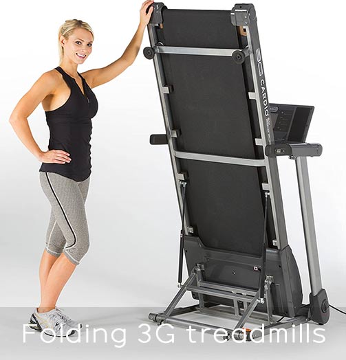 Folding Design 3G Cardio treadmills