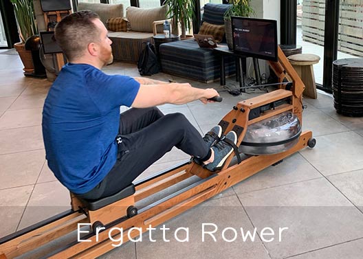 Real wood material of Ergatta rower