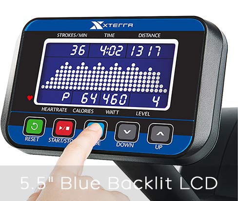 Xterra Erg700 bright blue backlit console