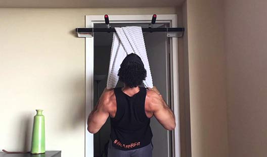 Bicep Workouts - Towel inverted row