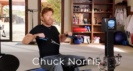 Chuck Norris on the Total Gym