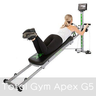 Total Gym APEX G5 Home Fitness Incline Weight Training with 10 Resistance  Levels 