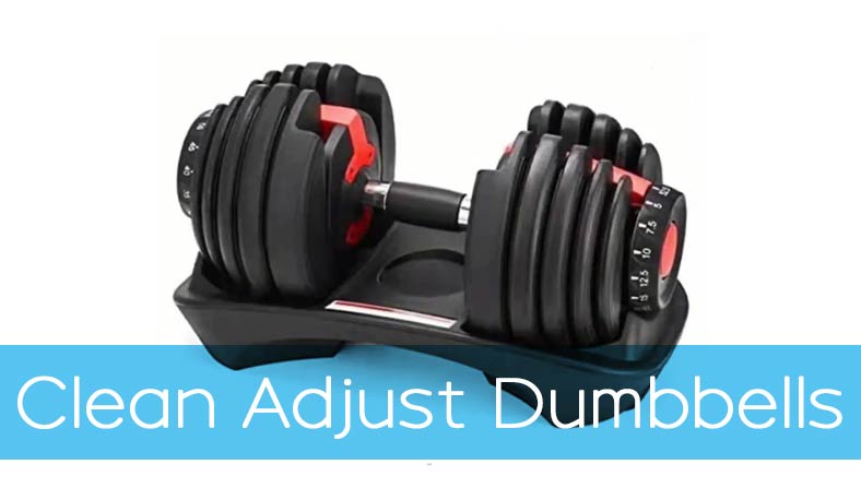 how to clean adjustable dumbbells